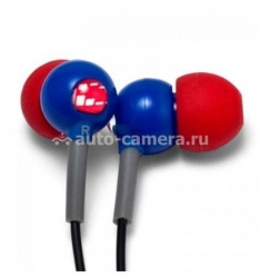 Водонепроницаемые вакуумные наушники для iPhone и iPod H2O Audio Flex Waterproof Sport, цвет красно-синий (CB1-RB)